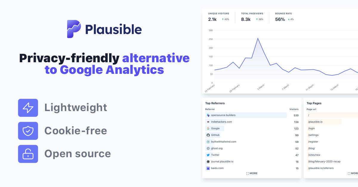 Plausible website preview