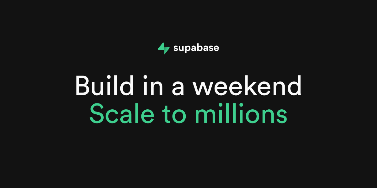 Supabase website preview